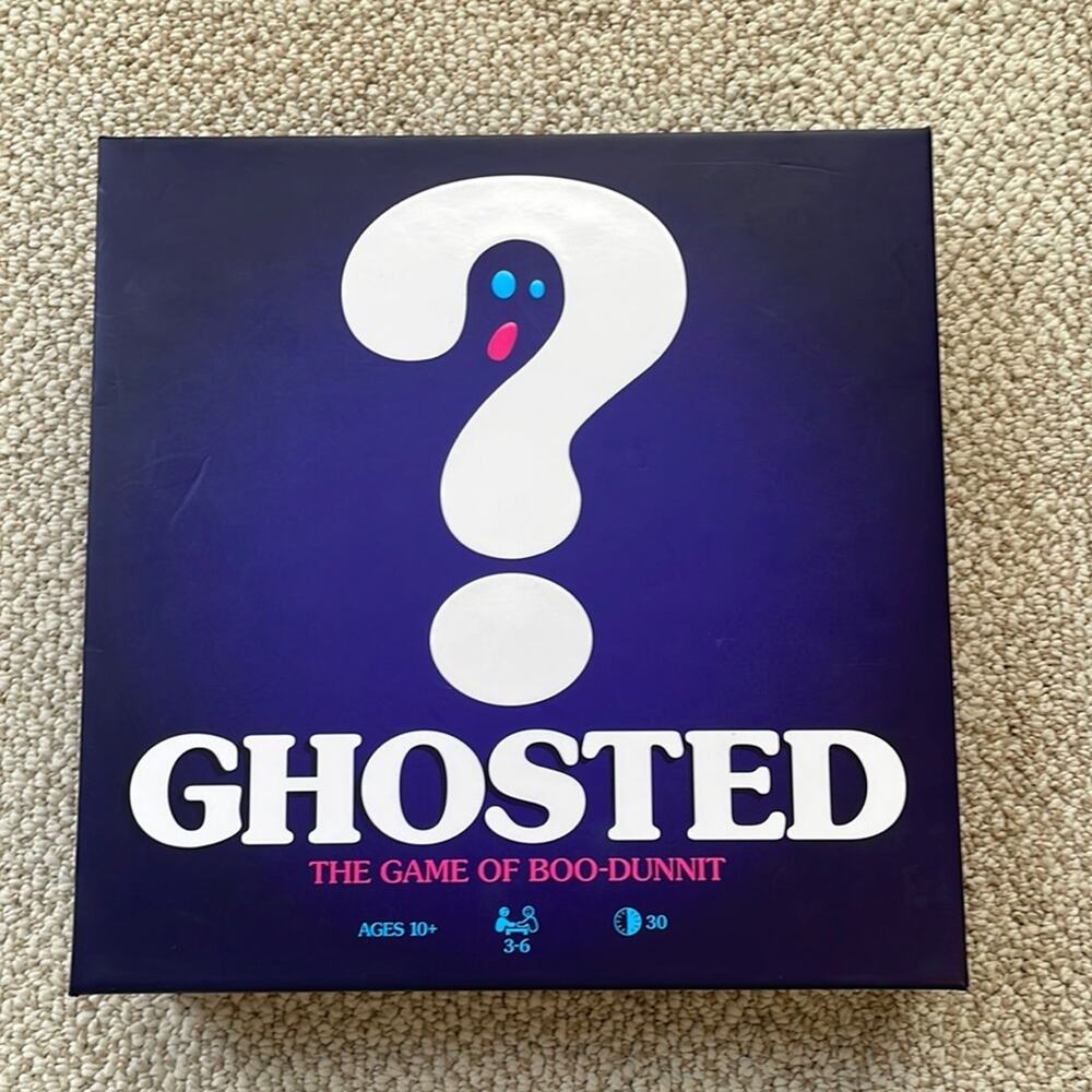 Ghosted Board Game New!  Sealed Family night game! Ages 10+ (3-6 players)